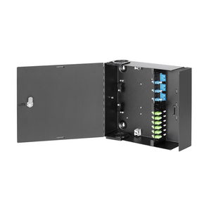 OPTIchannel Wall Mount Cabinet, Single- Door, 4) FSP Adapters (Unloaded)